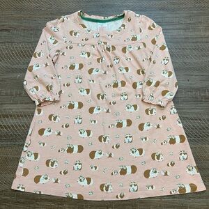 Mini Boden Pink Dress with Guinea Pig Print